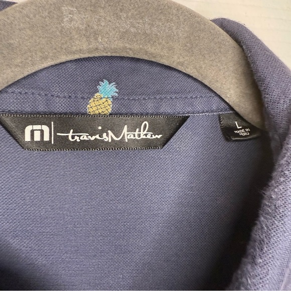 Travis Mathew Happy Thoughts Golf Polo Mens Size Large GUC - Picture 3 of 7